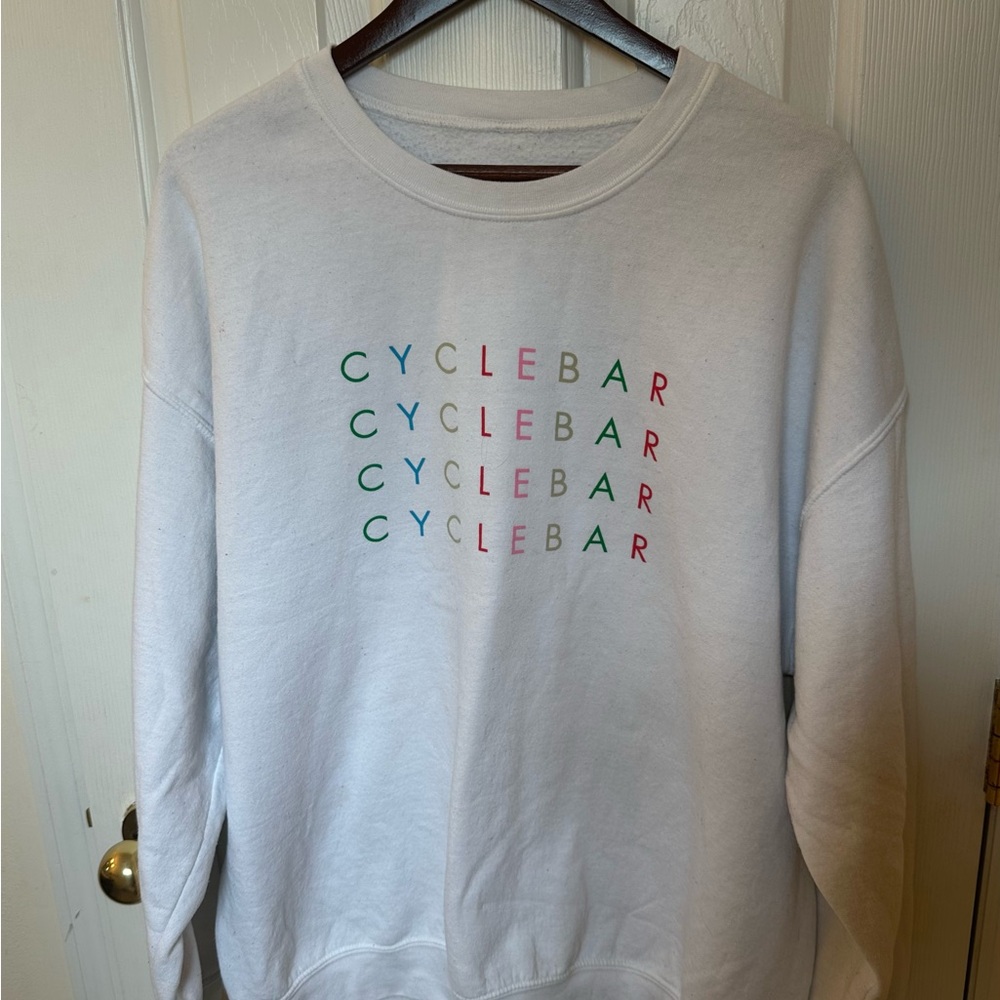 CycleBar White Sweatshirt
